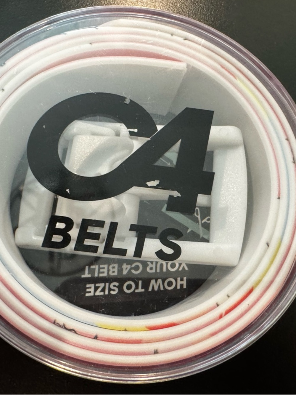C4 Belts White Multi-Color Phone Accessory Belt